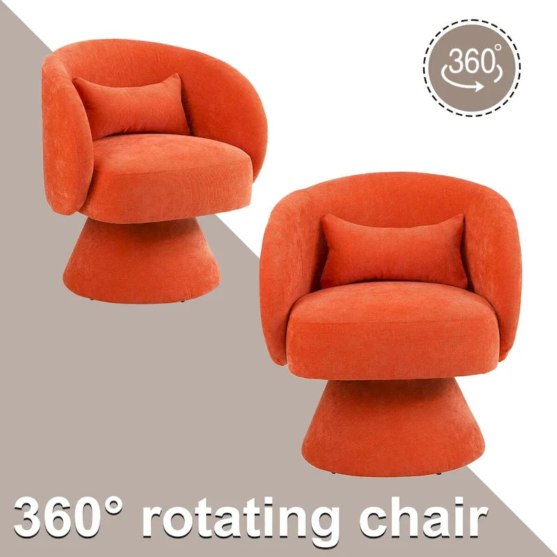 Fauteuil pivotant rembourré