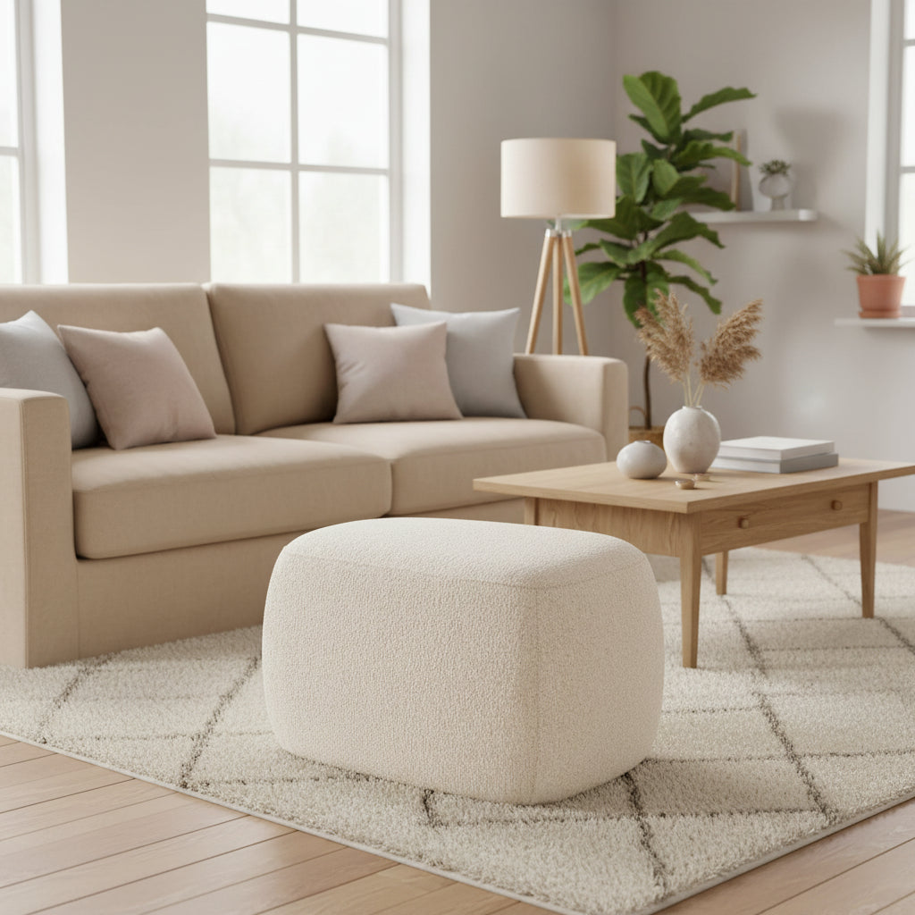 Carlese Boucle Ottoman