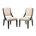 Chaises de salle à manger rembourrées en tissu
