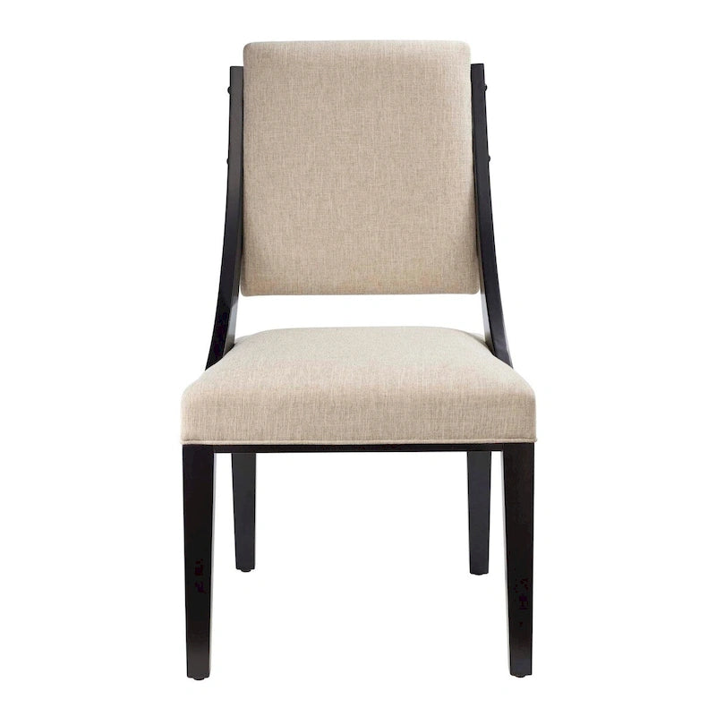 Chaises de salle à manger rembourrées en tissu