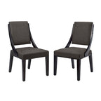 Chaises de salle à manger rembourrées en tissu