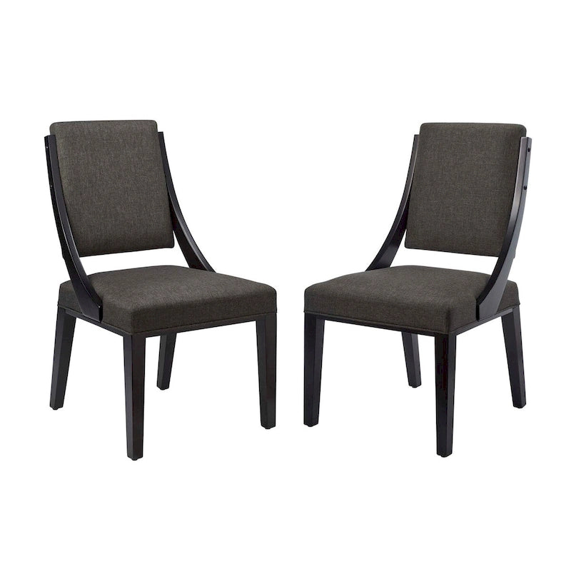 Chaises de salle à manger rembourrées en tissu