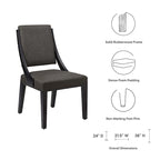 Chaises de salle à manger rembourrées en tissu