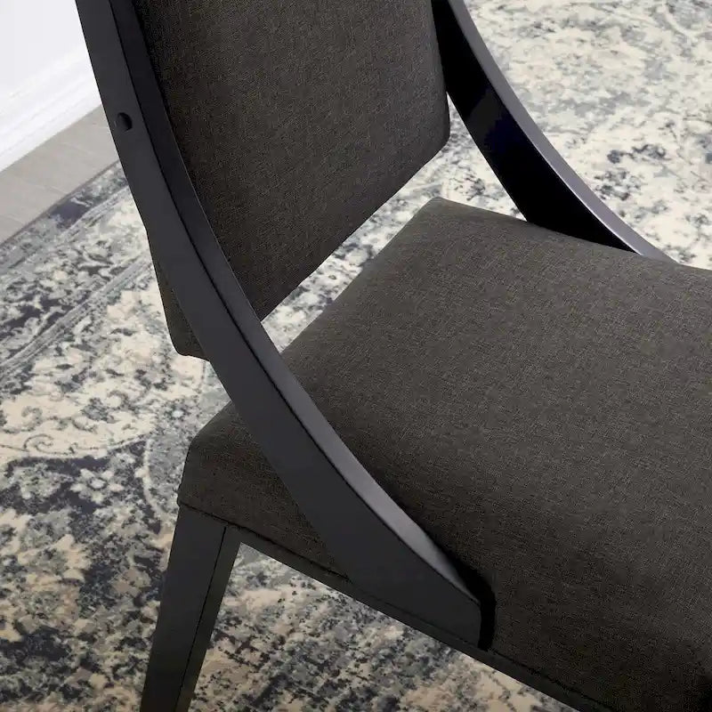 Chaises de salle à manger rembourrées en tissu