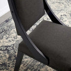 Chaises de salle à manger rembourrées en tissu