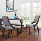 Chaises de salle à manger rembourrées en tissu