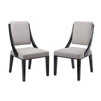 Chaises de salle à manger rembourrées en tissu