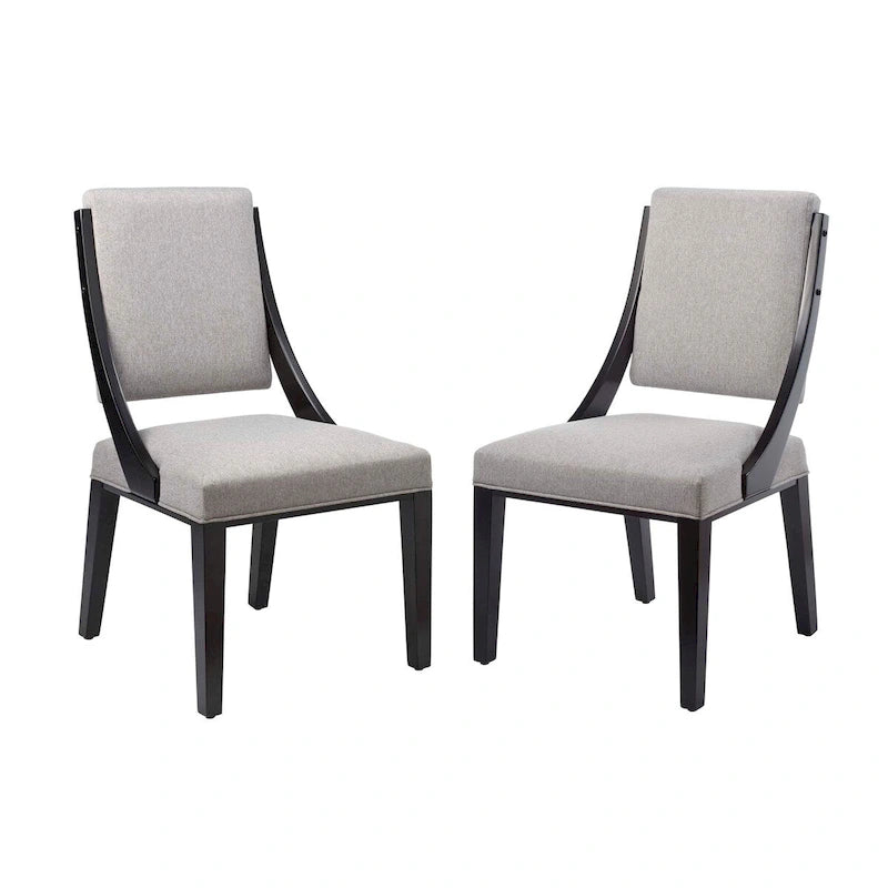 Chaises de salle à manger rembourrées en tissu