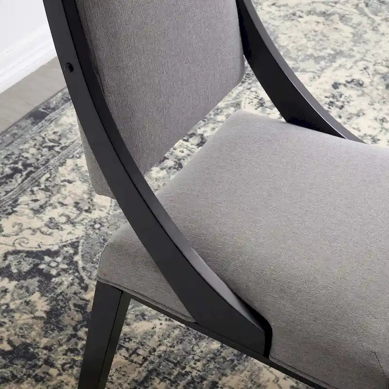 Chaises de salle à manger rembourrées en tissu