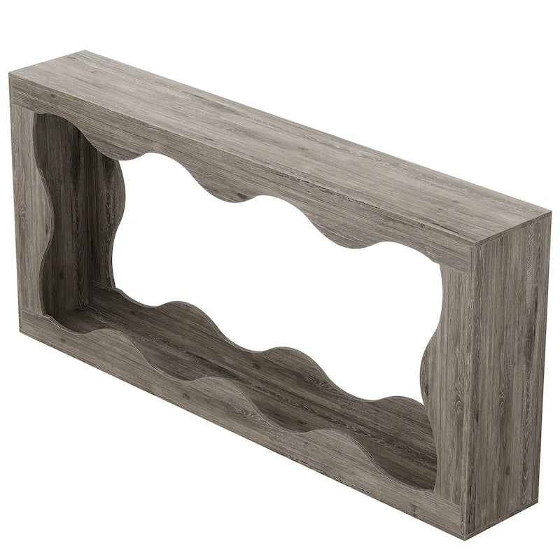 Console en bois à 2 niveaux pour entrée et salon