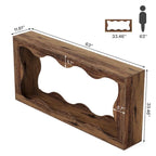 Console en bois à 2 niveaux pour entrée et salon
