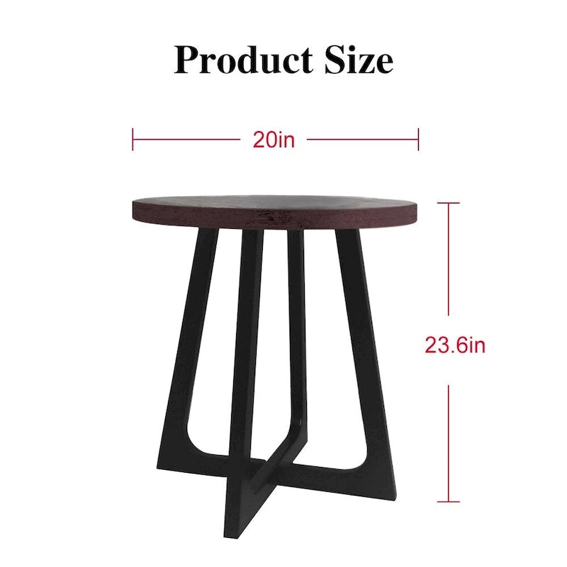 Table d'appoint ronde 50 cm